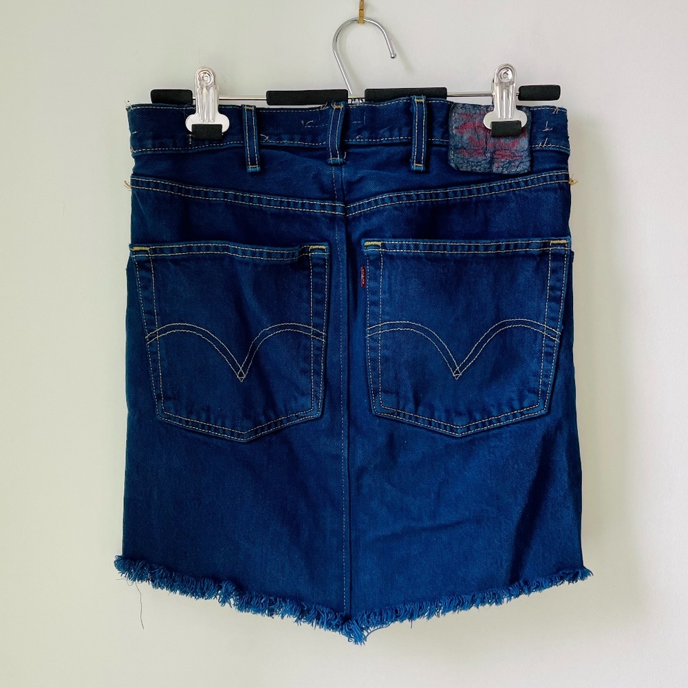 Vintage Levi's x Nasty Gal Cut Off Denim Jean Skirt